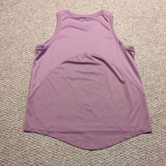 Nike Running Dri Fit Tank Top Womens Small Mauve Pink Gym Vented Active - Picture 3 of 7
